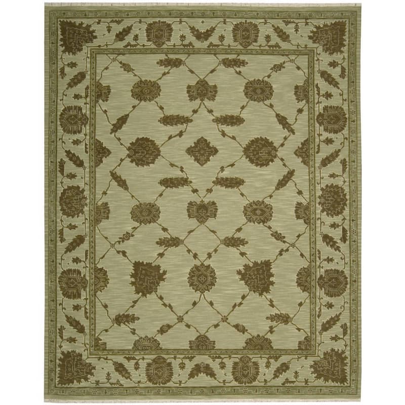 Nourison Silk Pointe Area Rug - 5'10" x 8'10" - Green - Runner/Rectangle