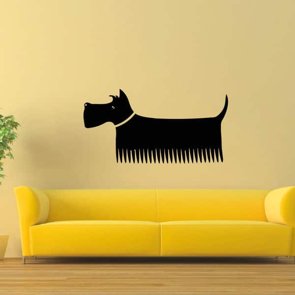 Pet Grooming Salon Decor Dog Vinyl Wall Art Decal Sticker - Bed Bath ...