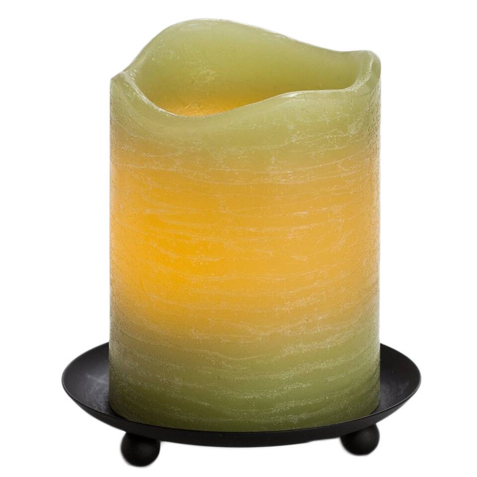 Bamboo Wax 4-inch Rustic Pillar