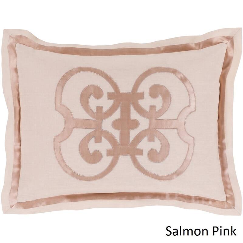 Abdiel Geometric Linen/Polyester Sham - Pink - Standard