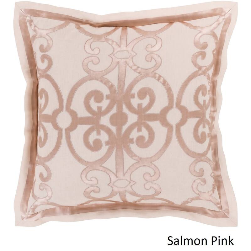 Abdiel Geometric Linen/Polyester Sham - Pink - Euro Square