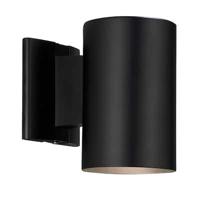Contemporary 1-light Black Outdoor Wall Light