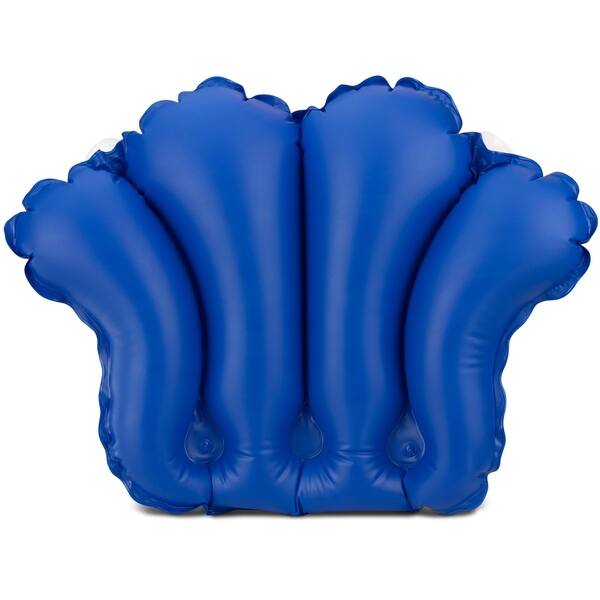 Shop Inflatable Bath Pillow With Suction Cups Blue 8 X 10