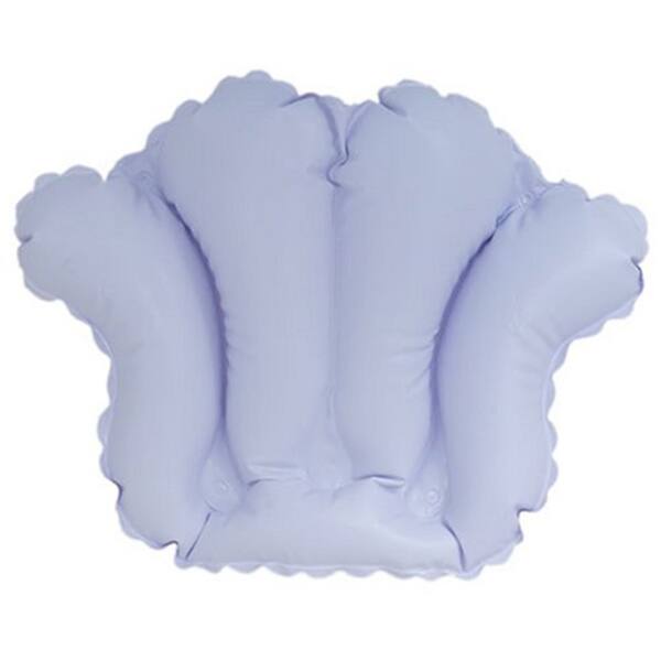 Shop Inflatable Bath Pillow With Suction Cups Blue 8 X 10