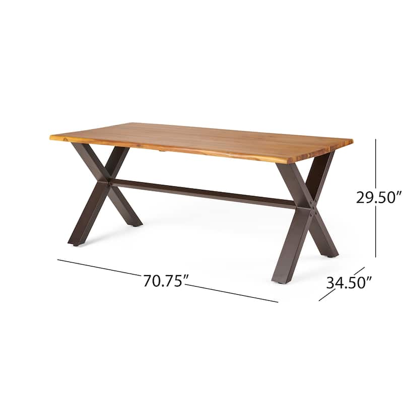 Sanibel Outdoor 3-piece Acacia Wood Dining Set by Christopher Knight Home