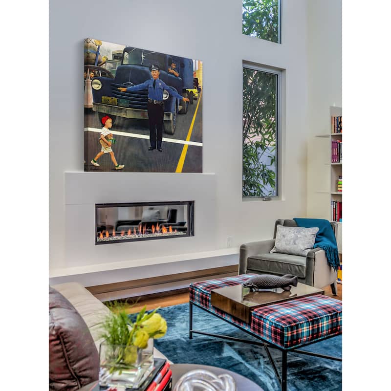 Marmont Hill - Traffic Cop by George Hughes Painting Print on Canvas - Multi-Color