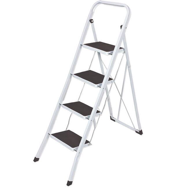 4-step Folding Lightweight Step Ladder - White