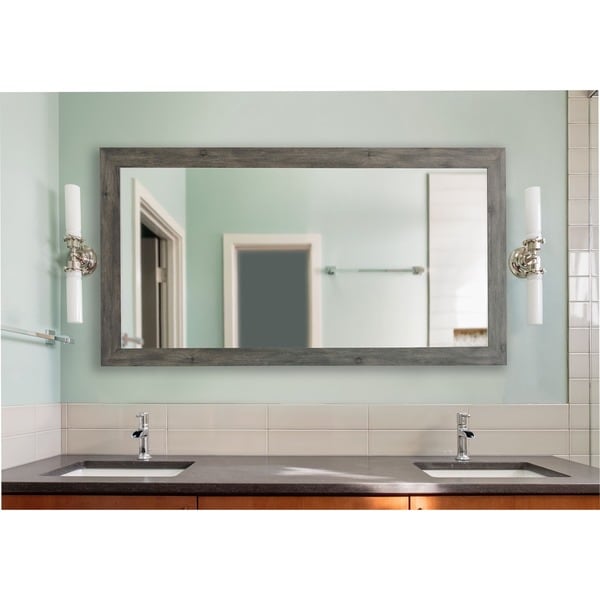 American Made Grey Extra Large Wall/ Vanity Mirror