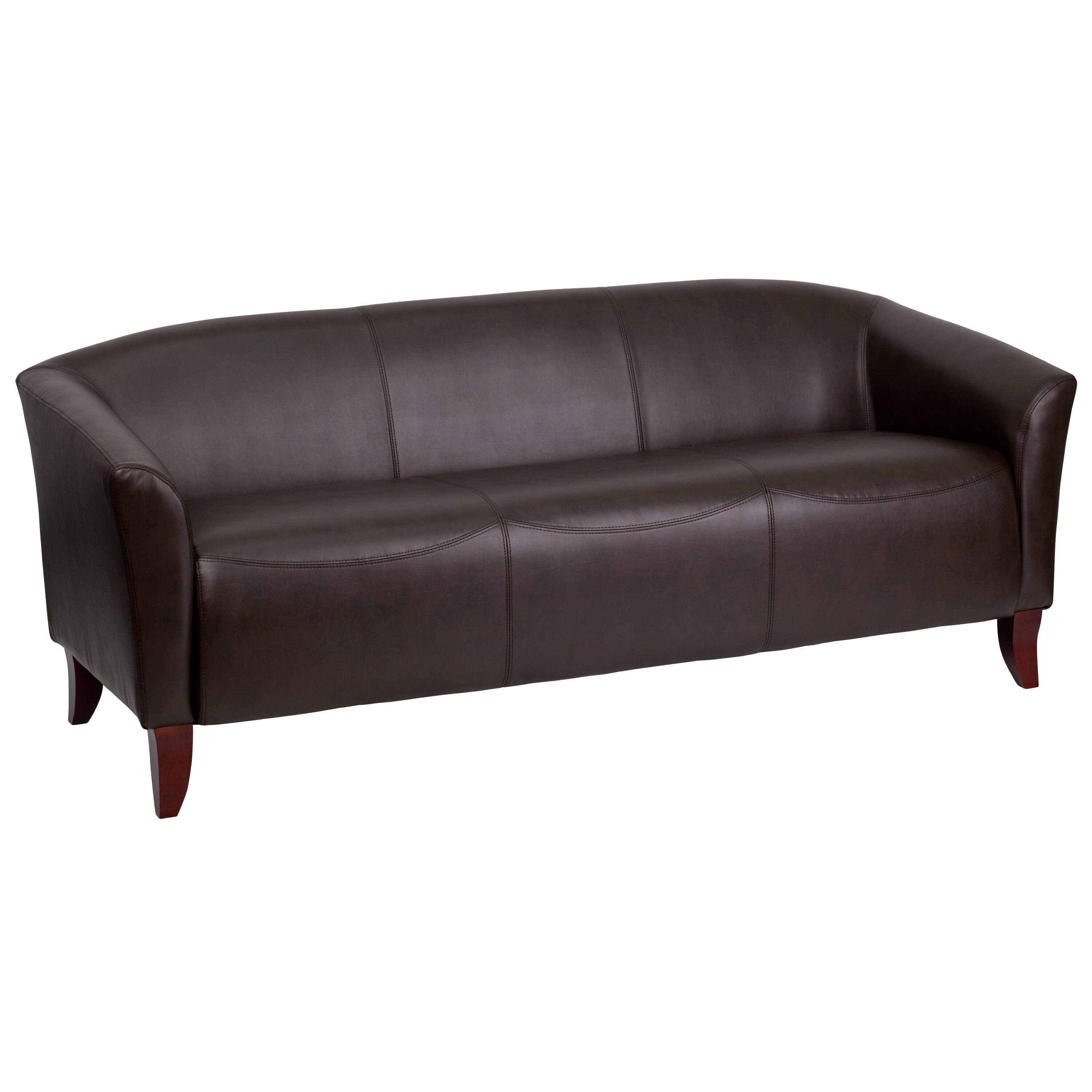 Flash Furniture Hercules Imperial Series Brown Leather Sofa Ebay Picture 6 Of 10