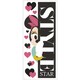 preview thumbnail 2 of 1, RoomMates Minnie Style Star Giant Wall Graphic Decal