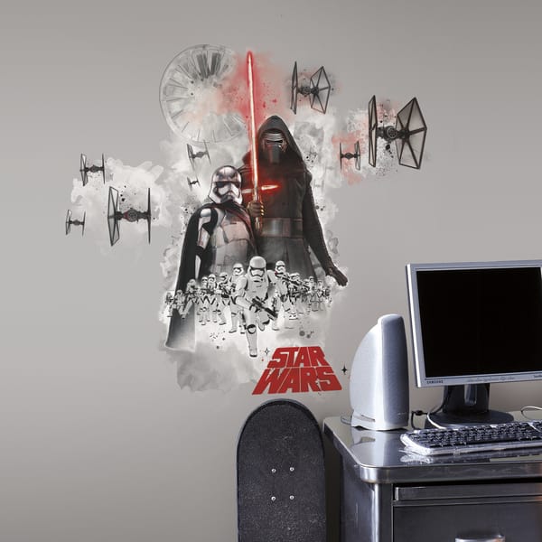 slide 2 of 3, Star Wars Ep VII Villain Burst Giant Wall Decal by RoomMates