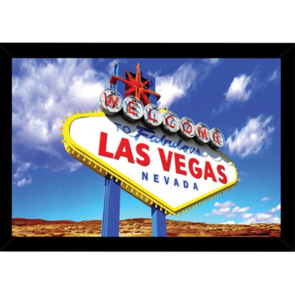Shop Welcome to Las Vegas Print (24-inch x 36-inch) with Contemporary ...