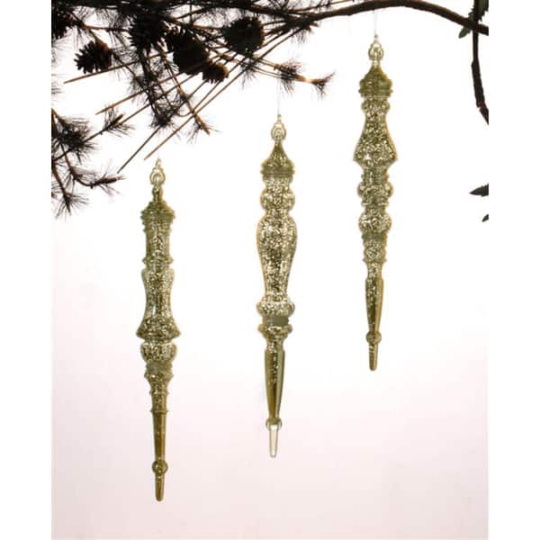 Gold Drop Ornaments (Set of 3)