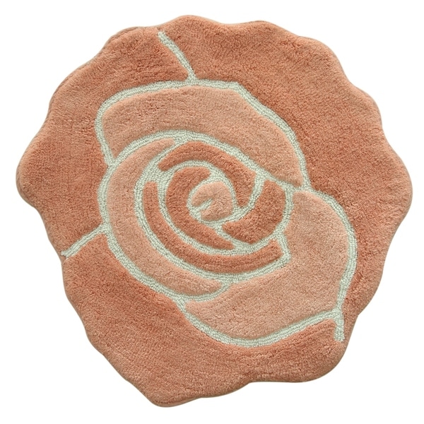 Jessica Simpson Bloom Shaped Bath rug 26x28.