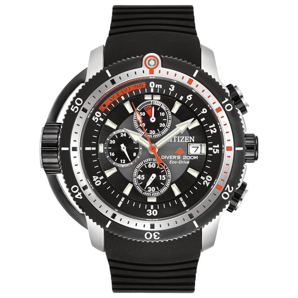 Citizen Mens BJ2128 05E Eco Drive Promaster Depth Meter Chronograph