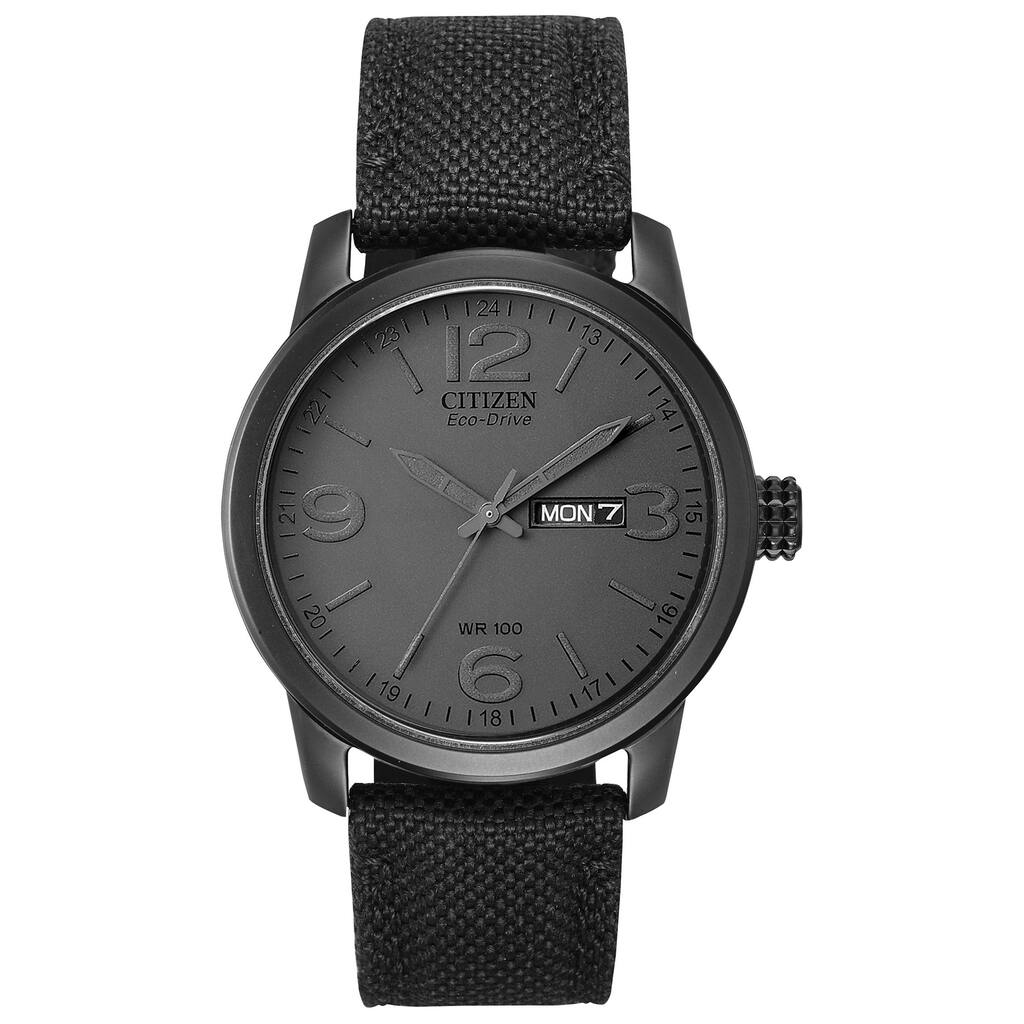 Citizen Men's BM8475-00F Eco-Drive Black Canvas Watch