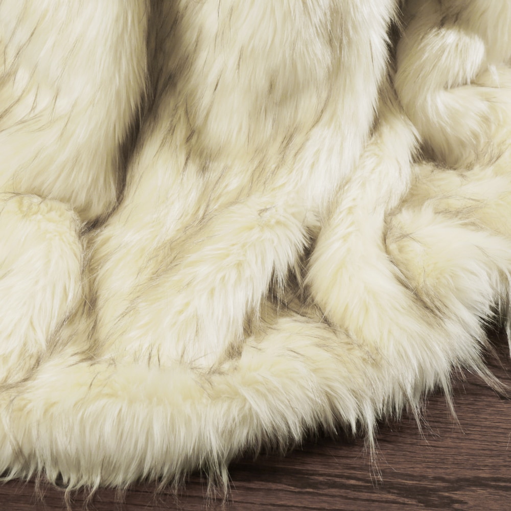 Aurora home faux fur throw blankets by wild mannered new arrivals