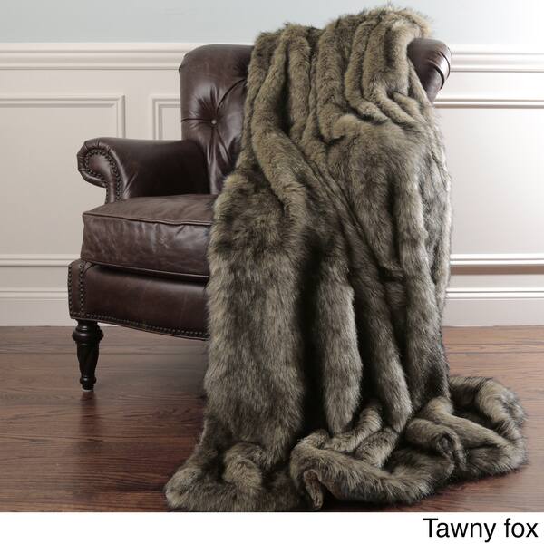 Shop Aurora Home Faux Fur Throw Blankets By Wild Mannered On