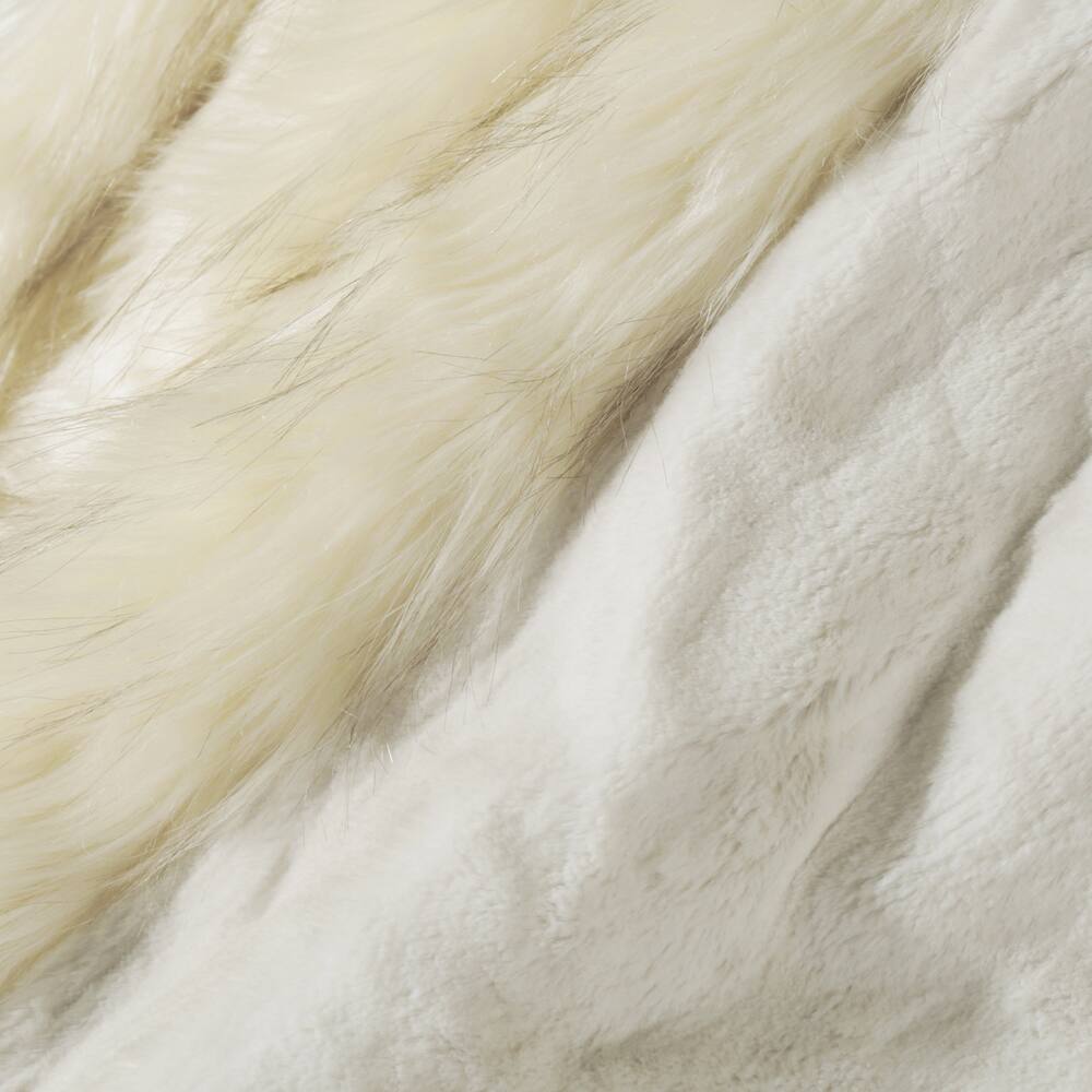 Aurora Home Faux Fur Throw Blanket by Wild Mannered On Sale Bed