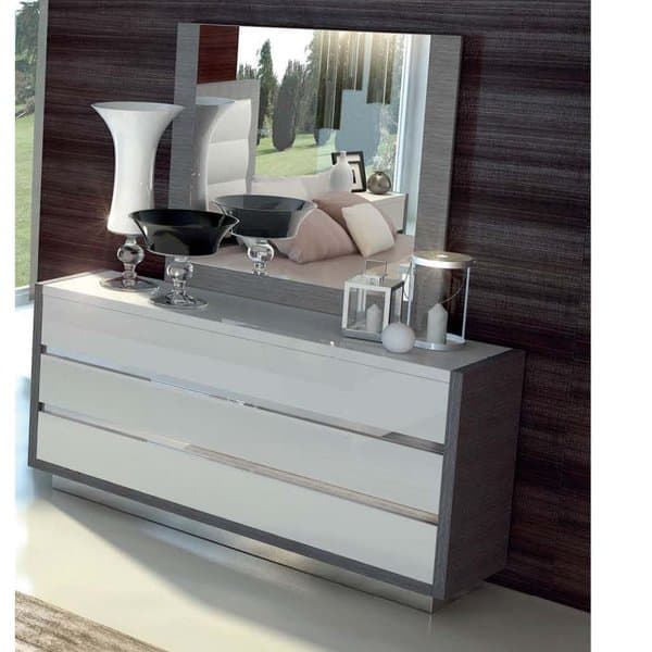 Shop Luca Home White Dresser Mirror Free Shipping Today