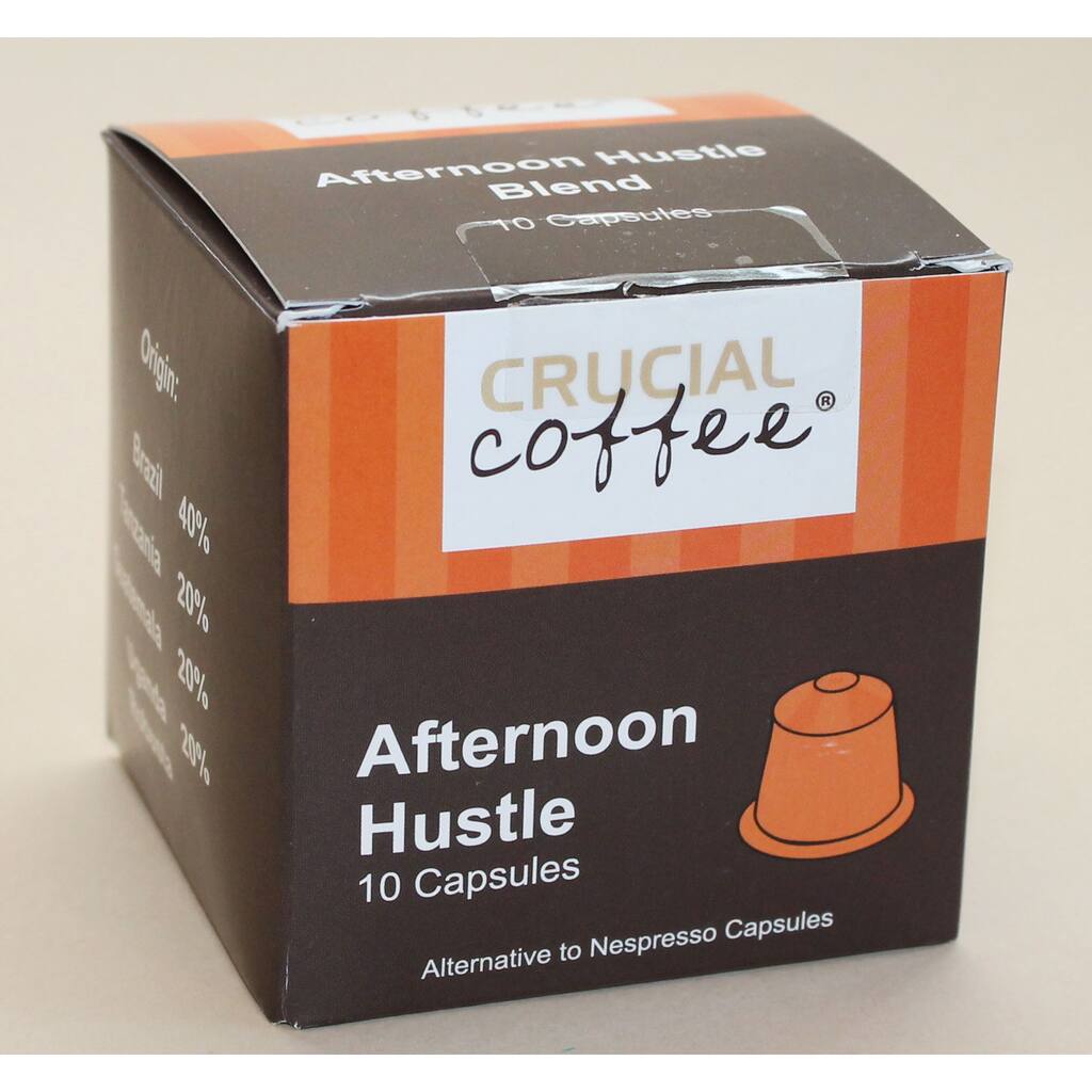 The Afternoon Hustle Replacement Coffee Capsules for Use in Most Nespresso Machines (10 capsules)