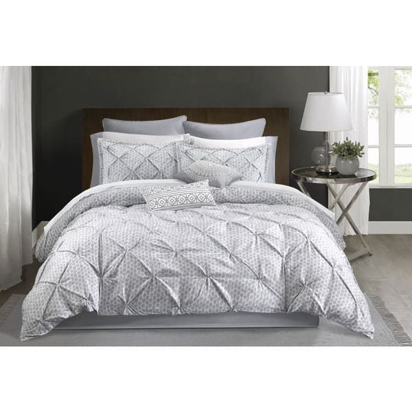Shop Echo Design Grey Dot Kat Cotton 4 Piece Comforter Set Free