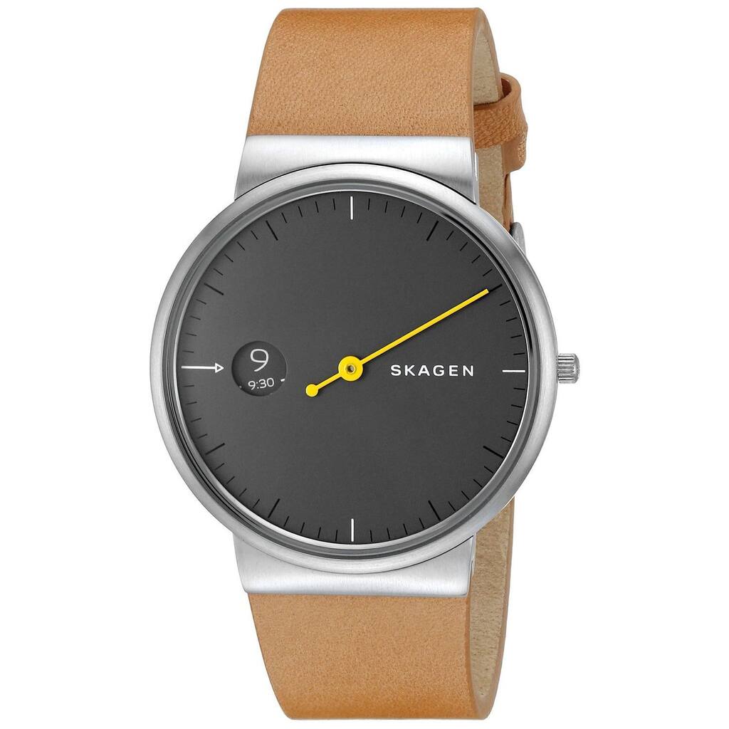 Skagen Men's SKW6194 'Ancher Mono' Brown Leather Watch