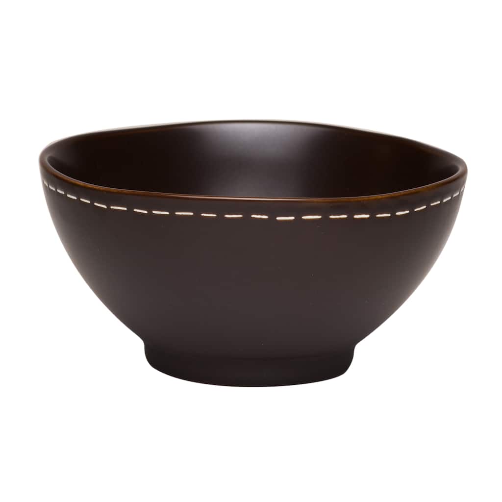 Red Vanilla 20-ounce Saddle Stitch Coupe Bowl (Set of 4)