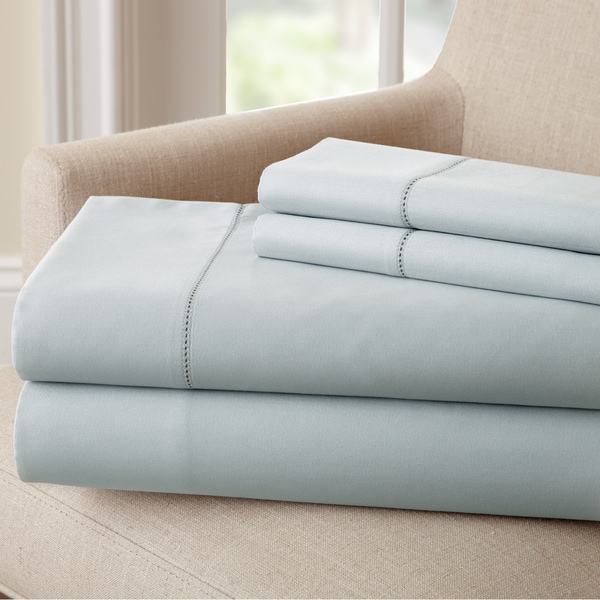 Amrapur Overseas 1500 Thread Count Cotton Rich Solid 4 Piece Sheet Set