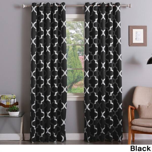 Shop Aurora Home Moroccan Tile 108 Inch Room Darkening Curtain