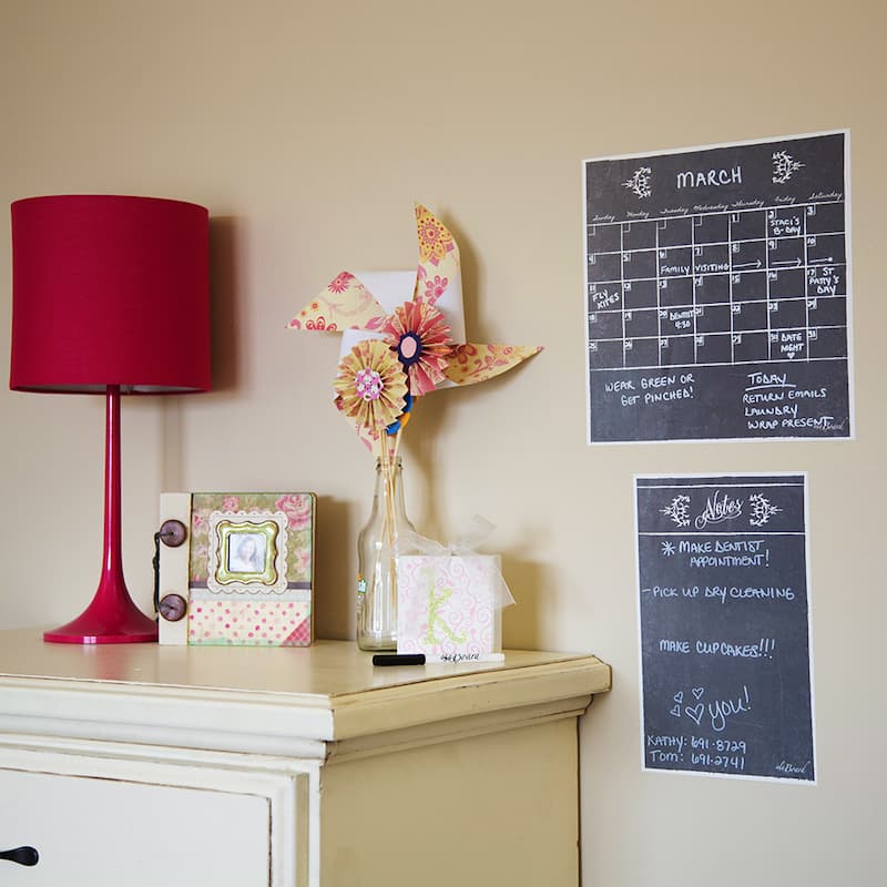 Grey Dry Erase Peel and Stick Message Decal