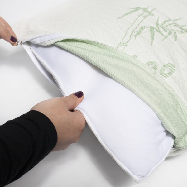 Sweet Home Hypoallergenic Bamboo Memory Foam Pillow King with Carry Bag