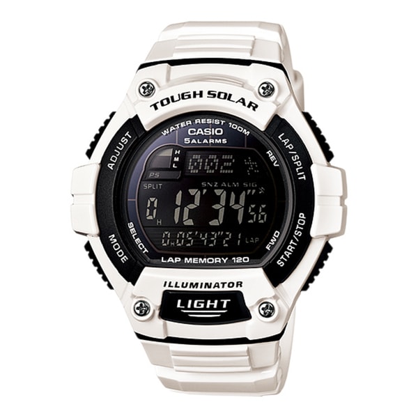 Shop Casio Men's WS220C-7BV Tough Solar Digital Sport Watch - Free