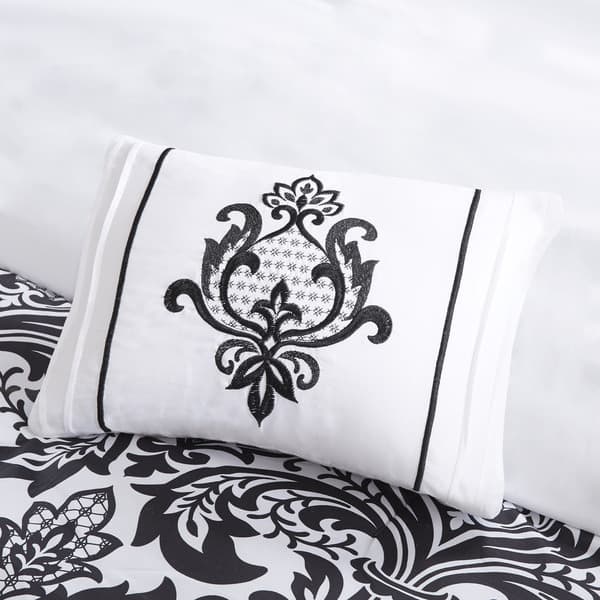 Shop Intelligent Design Hazel Black And Teal Comforter Set On