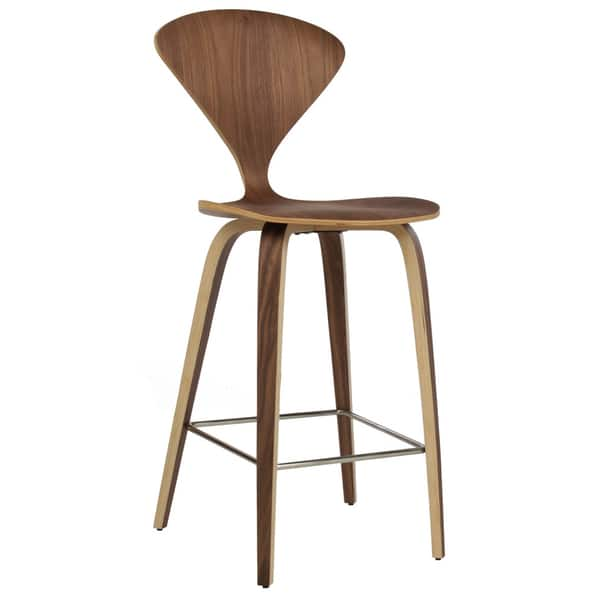 Handmade Cherner Style American Walnut Counter Stool India Overstock 10653558