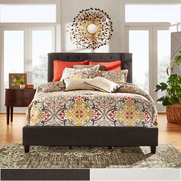Shop Sophie Tufted King Upholstered Platform Bed by iNSPIRE Q Classic
