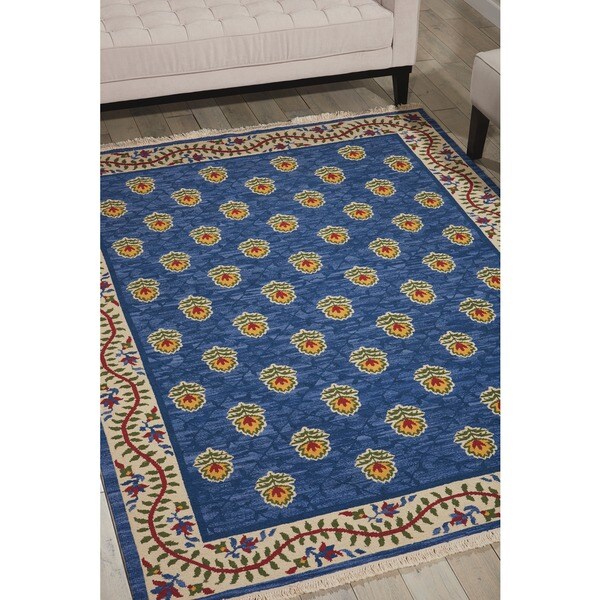 Nourison Nourmak Encore Blue Rug 3 9 X 5 Free Shipping Today Nourison Nourmak Encore Blue Rug 3 X27