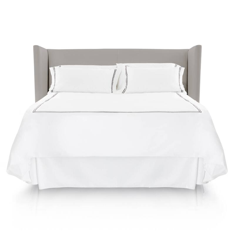 Copper Grove Kielder Woven White Matelasse Bedskirt - California King