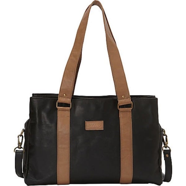 leather office tote