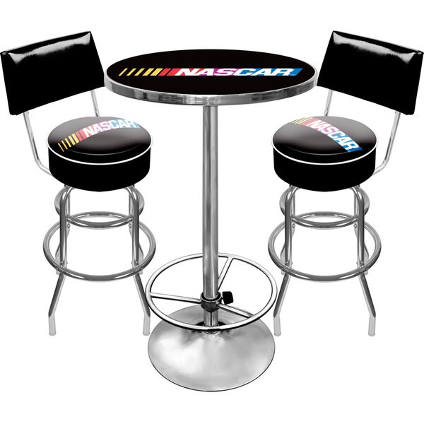 Nascar Gameroom Combo 2 Stools W Back Table