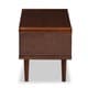 preview thumbnail 5 of 7, Baxton Studio Armani Mid-century Dark Walnut and White TV Stand