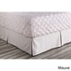 preview thumbnail 2 of 6, Sheena Floral Linen/Cotton Bed Skirt Mauve - California King