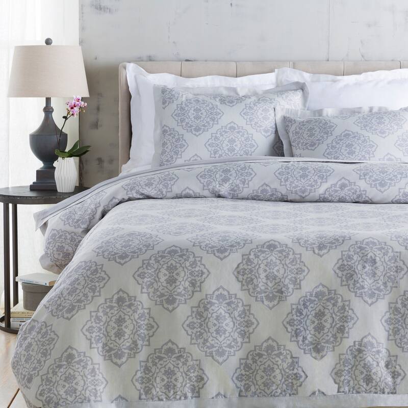 Sheena Floral Linen/ Cotton Duvet Cover