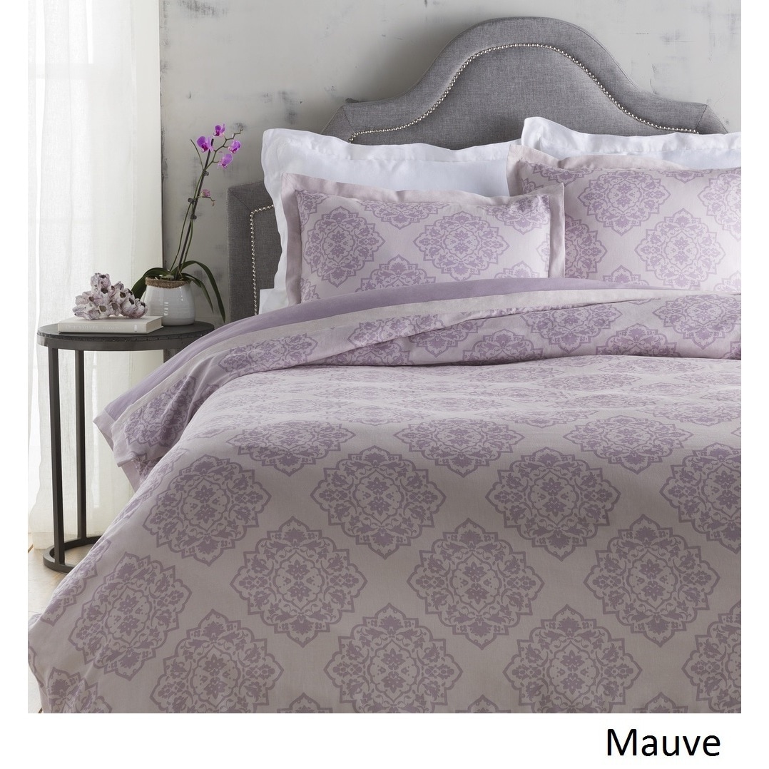 Shop Sheena Floral Linen Cotton Duvet Cover On Sale Free