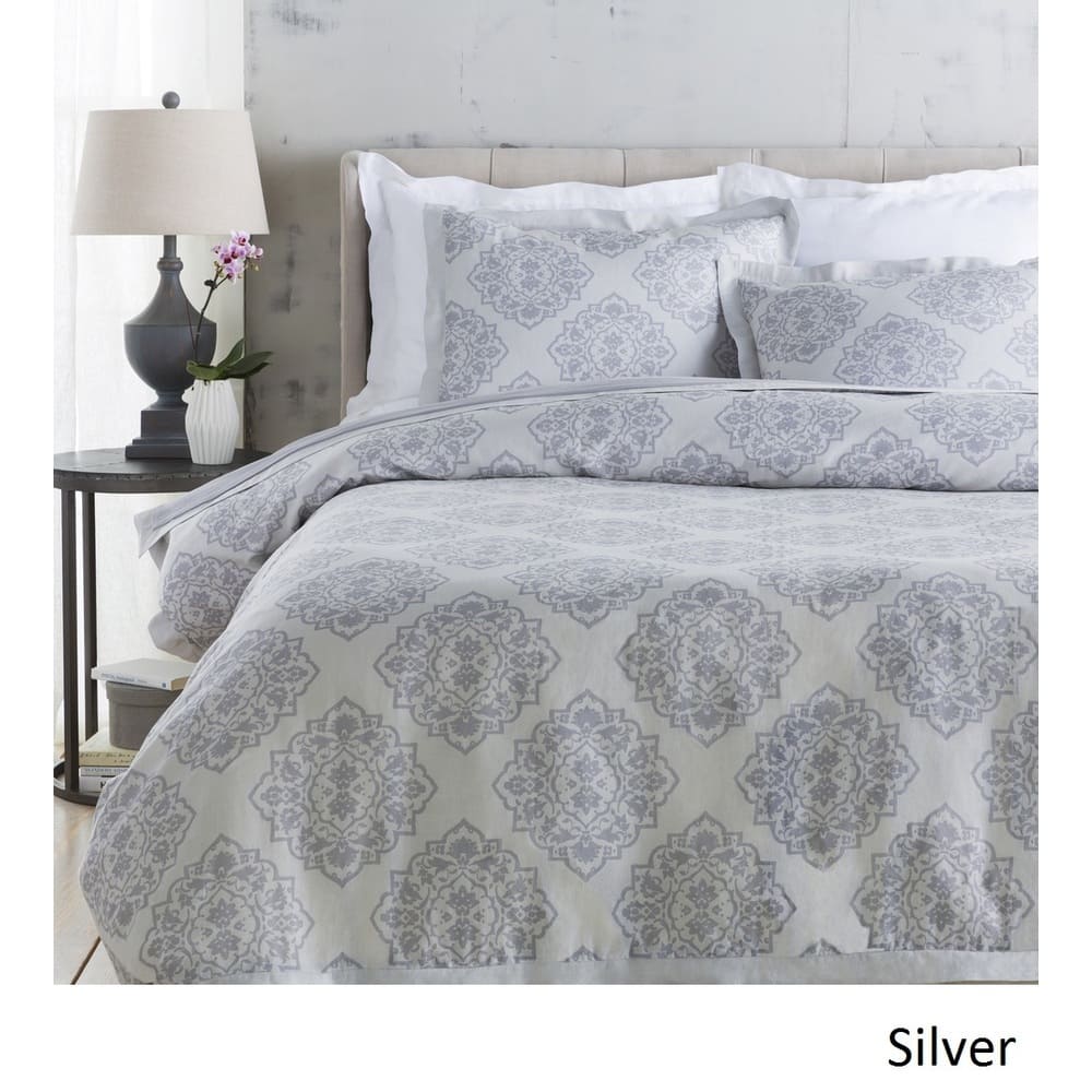 Sheena Floral Linen/ Cotton Duvet Cover