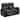 Octane Diesel XS950 Seats Straight/ Manual Recline/ Black Premium Leather Home Theater Seating (Row of 2)