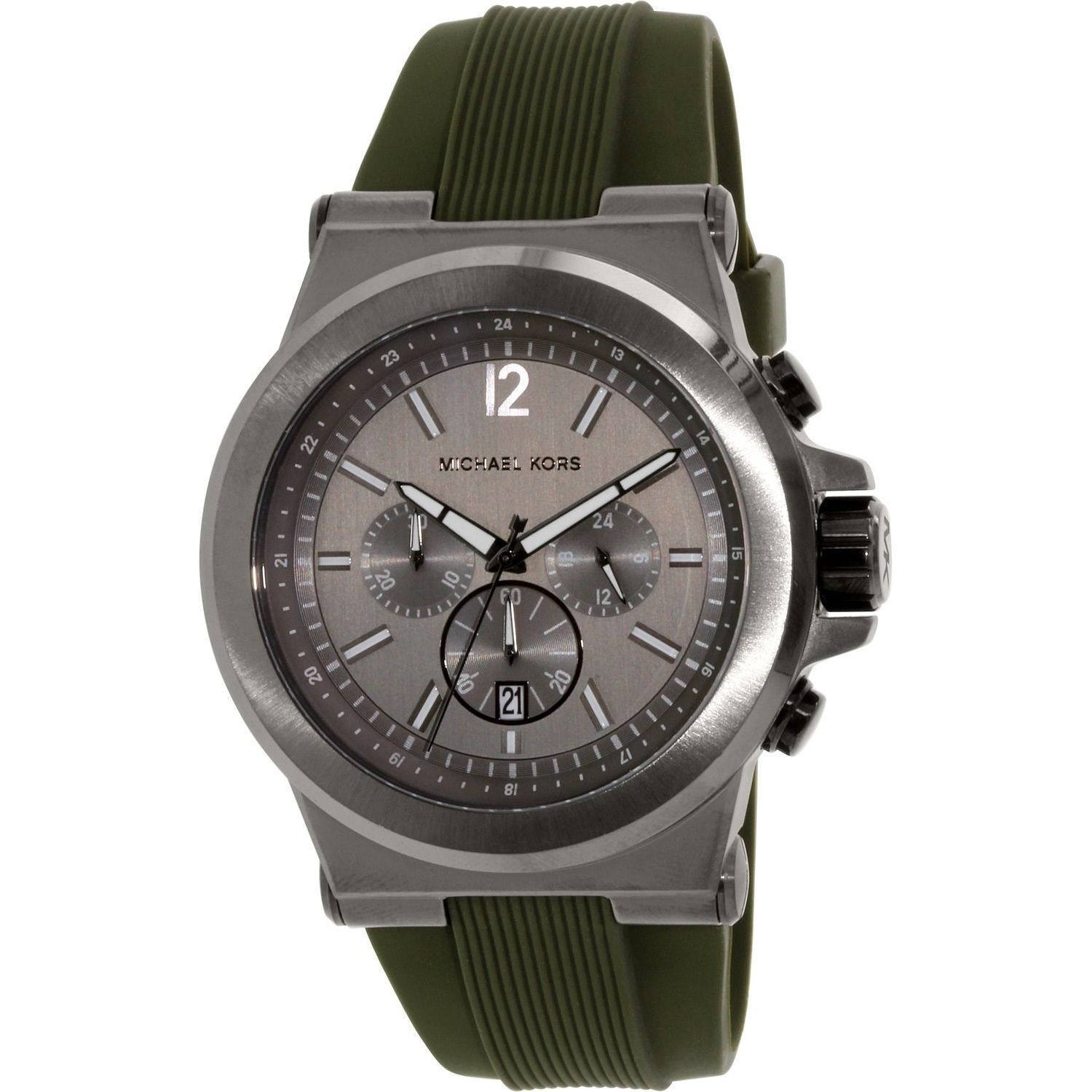 michael kors men's rubber watch