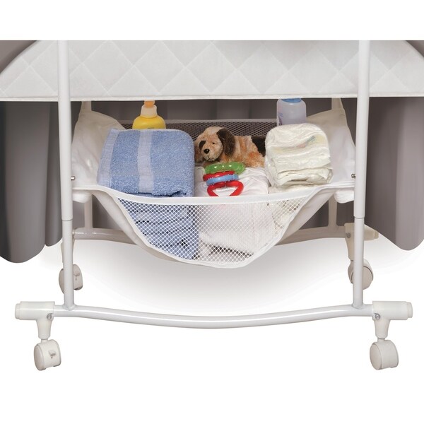 badger basket majesty baby bassinet with canopy
