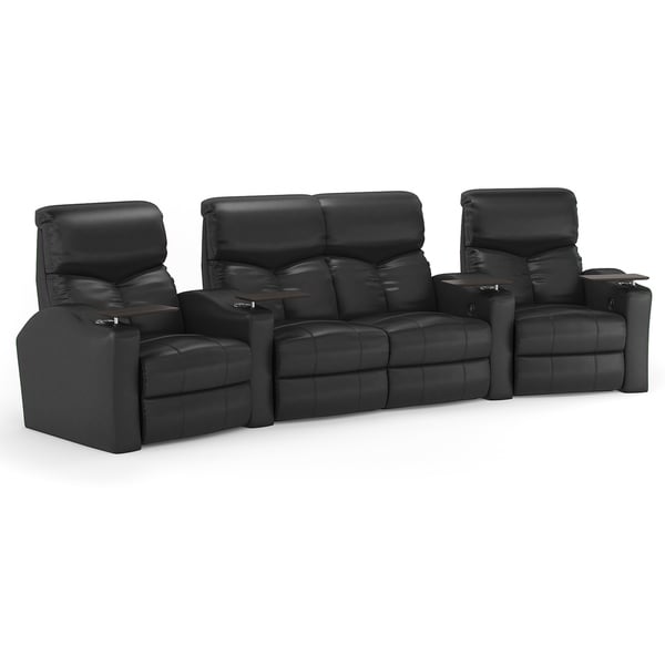 Octane Bolt XS400 Curved with Middle Loveseat/ Power Recline/ Black