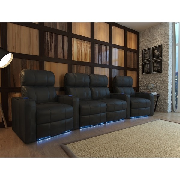 Seatcraft curved discount home theater seating